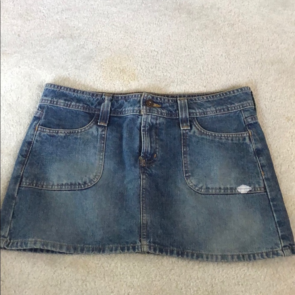 L.E.I. Jean skirt